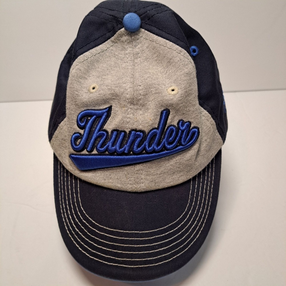 OKC Thunder NBA YOUTH Kids 4-7 cap hat Adidas Adjust OSFM Oklahoma City Cotton - Picture 2 of 12